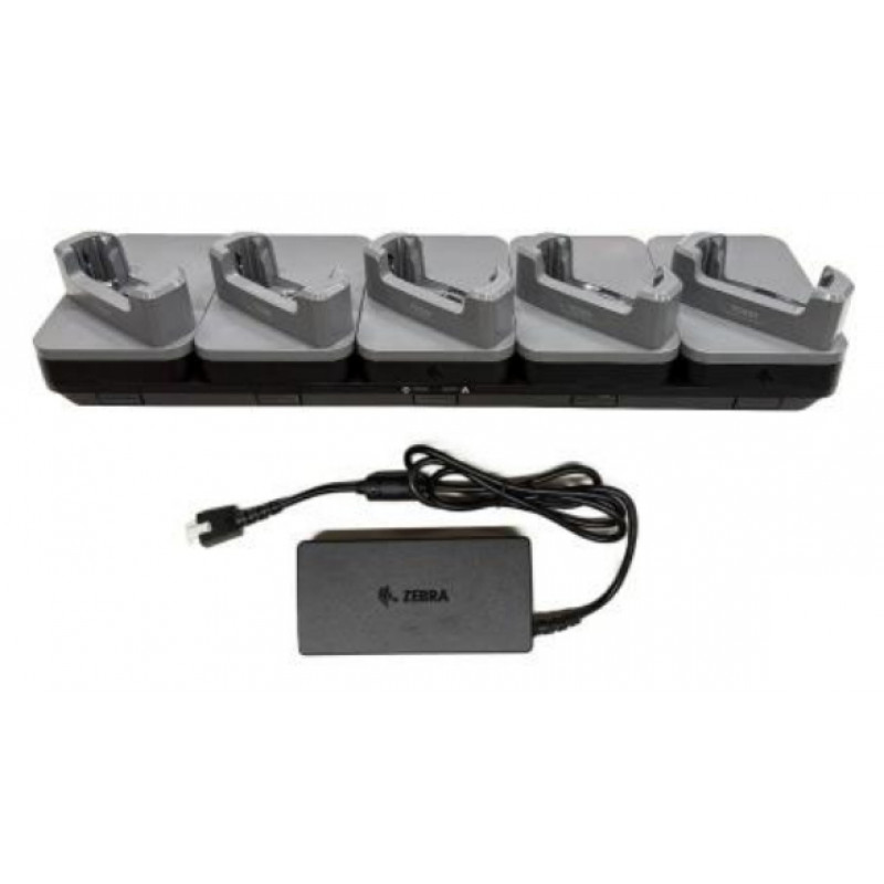 Zebra Handheld-Ladestation - für Geräte ohne robuste Stiefel - Ethernet - Ausgangsanschlüsse: 5 - 48,3 cm (19 inch)