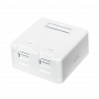 DS-IT Keystone Leergehäuse - Verteilerdose - DS-KC-MB2
