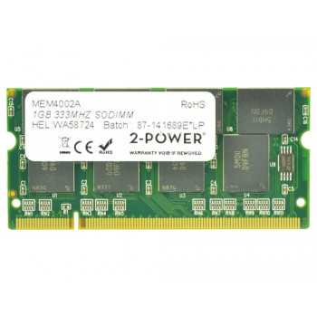 2-power 1GB PC2700 333MHz SODIMM - 1 GB - DDR (MEM4002A-266)