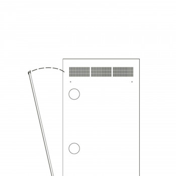 Middle Atlantic Products Middle Atlantic WR Series WR-RAP-24 - Rackpanel - hinten - Schwarz - 24U - 48,3 cm (19 inch)