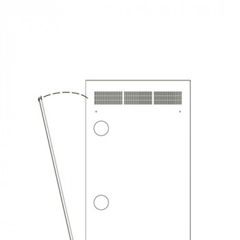 Middle Atlantic Products Middle Atlantic WR Series WR-RAP-24 - Rackpanel - hinten - Schwarz - 24U - 48,3 cm (19 inch)