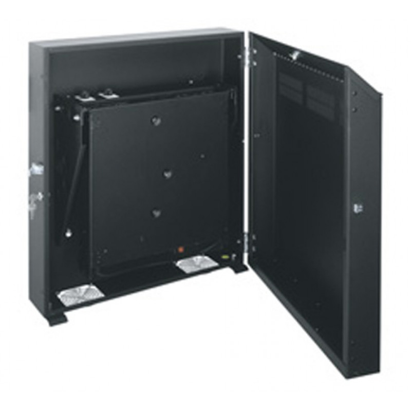 Vaddio Middle Atlantic WRS 8 - Schrank - geeignet für Wandmontage - Schwarz - 8U - 48,3 cm (19 inch)