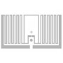 Zebra Polypropylen (PP) - matt - 25 x 15 mm 4000 Etikett(en) (1 Rolle(n))