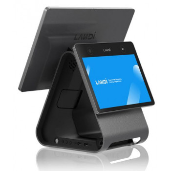 LANDI GLOBAL C20Pro-GMSECR - 4GB+64GB 80mm Drucker - Dual Display 15 inch + 10.1 inch PREMIUM CFD