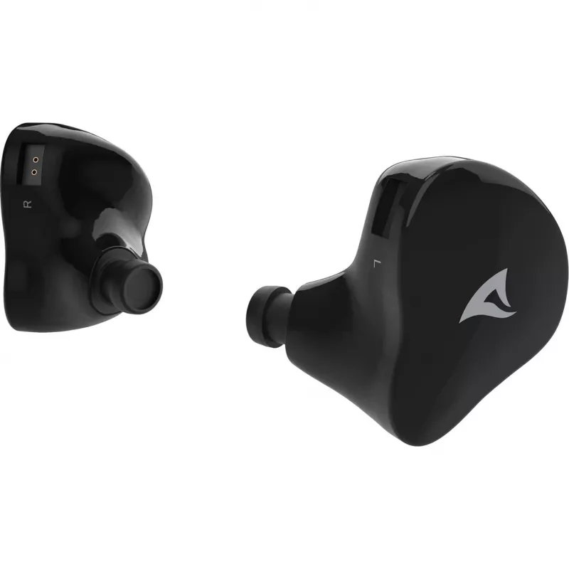 Sharkoon Stealthbite IEM In-Ear Gaming-Headset mit abnehmbarem Bügelmikrofon, USB-C/USB-A/3,5 mm, Schwarz