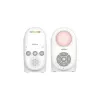 Chillax CB210 DECT Digital-Audio-Babyphone mit Gegensprechfunktion, Temperatursensor & Nachtlicht, Weiß