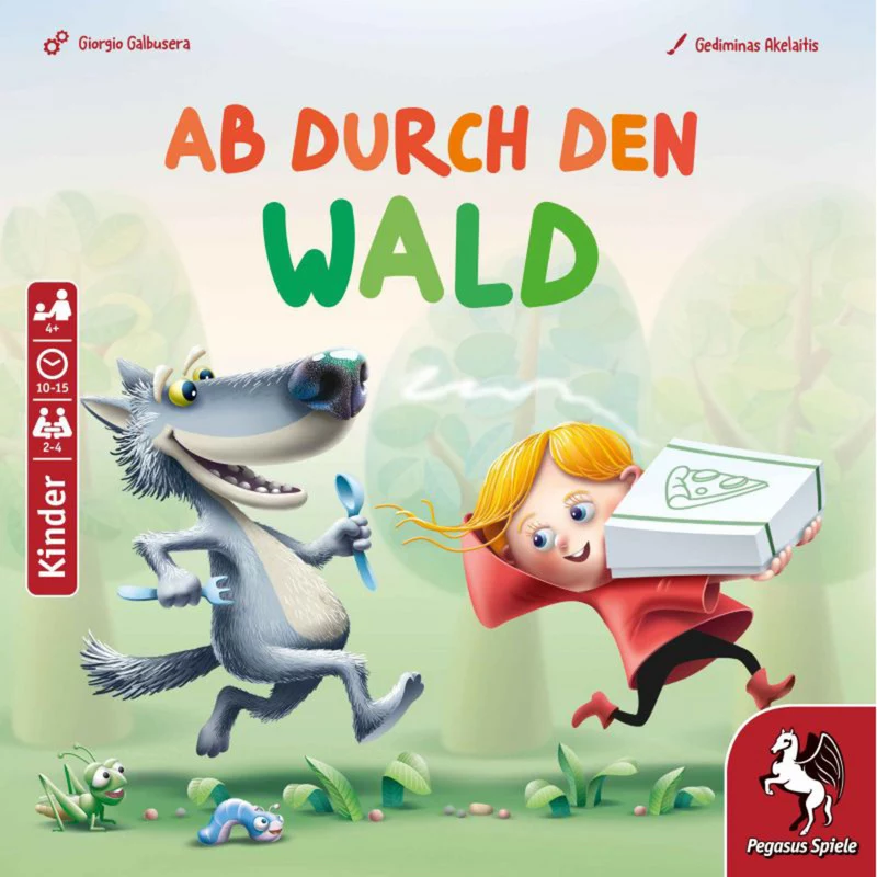 PEGASUS Ab durch den Wald - Waldabenteuer Kartenspiel für 2-4 Spieler, ab 8 Jahren