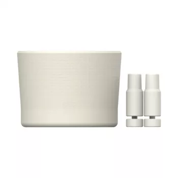 STANLEY Set aus 2 Schutzhüllen und Strohhalmkappen für Thermobecher 0,89L/0,59L The Quencher Boot + Straw Topper in Creme