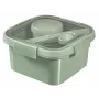 CURVER Aufbewahrungsbox Lunch Kit Quadratisch 1,1L Smart Eco To Go 16x16x9cm Soft Green