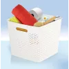 CURVER My Style Quadratischer Aufbewahrungskorb 25L Dunkelbraun 32,5x32,5x28cm
