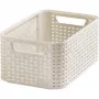 CURVER Style S Aufbewahrungsbox 28,5 x 19,4 x 13 cm Creme Rattan-Effekt