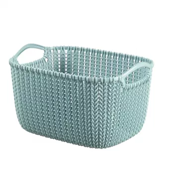 CURVER Korb Knit S rechteckig 8L 30x22x17cm Blau