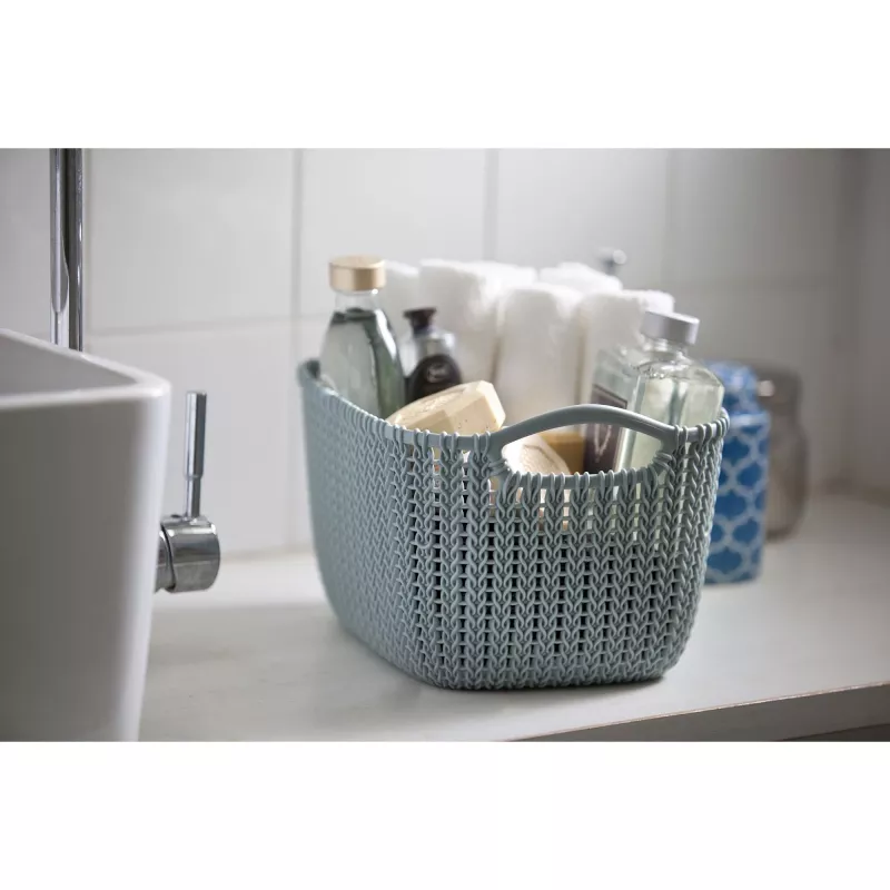 CURVER Korb Knit S rechteckig 8L 30x22x17cm Blau
