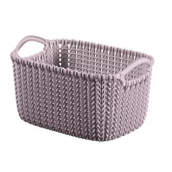 CURVER Knit XS rechteckiger Aufbewahrungskorb 3L 25x18x14 cm Helllila