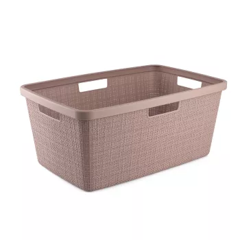 CURVER Wäschekorb Jute 46L 59x39x26cm Pink