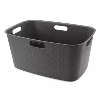 CURVER Softex 45L Wäschekorb 57x37x27cm Dunkelgrau