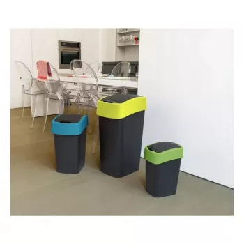 CURVER Flip Bin 25L Abfalleimer Schwarz/Gelb
