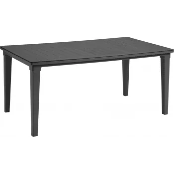 Keter Corfu Fiesta 6-Sitzer Garten-Lounge-Set mit Esstisch, Graphitgrau