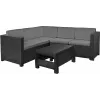 KETER Provence Gartenmöbel-Set mit Tisch Grau