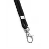DURABLE Textil-Lanyard rPET mit Karabinerhaken, Schwarz, 10er-Pack
