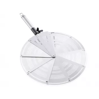 LEIFHEIT ProLine Spritzschutz für Pfannen Ø28 cm, Edelstahlgewebe, schwarzer Griff