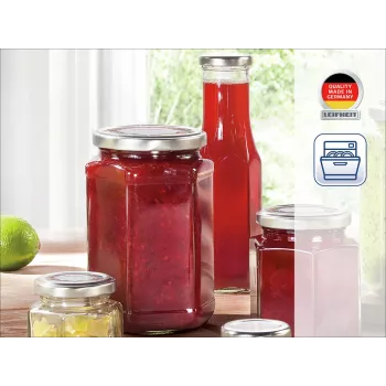 LEIFHEIT Sechseckiges Glasgefäß 1700 ml