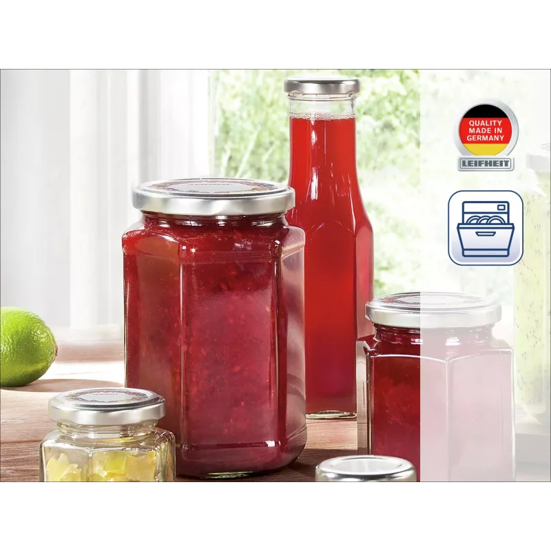 LEIFHEIT Sechseckiges Glasgefäß 1700 ml