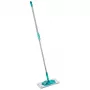 LEIFHEIT PowerClean M Bodenbürste mit Teleskopstiel, 33 cm, Grün/Grau