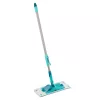 LEIFHEIT PowerClean M Bodenbürste mit Teleskopstiel, 33 cm, Grün/Grau