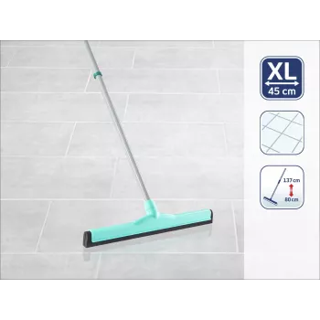 LEIFHEIT Classic Aqua Collect Bodenabzieher mit Teleskopstiel, 45 cm, Grün/Weiß