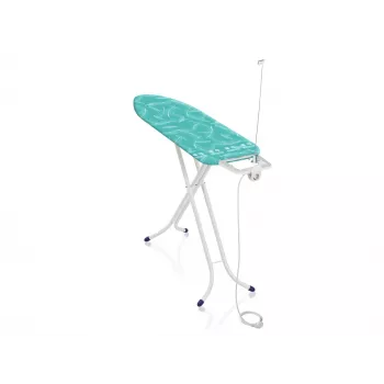 LEIFHEIT Air Board M Compact Plus Bügelbrett 120x38cm mit Thermo-Reflect Technologie, höhenverstellbar 75-95cm, faltbar, Baumwollbezug