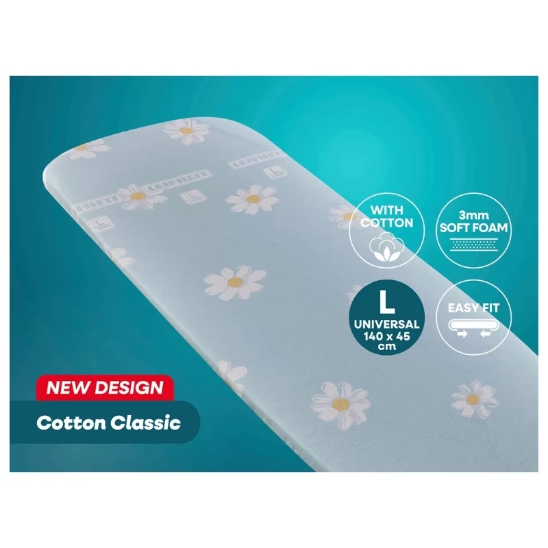 LEIFHEIT Bügelbrettbezug Cotton Classic L/Universal 140x45cm
