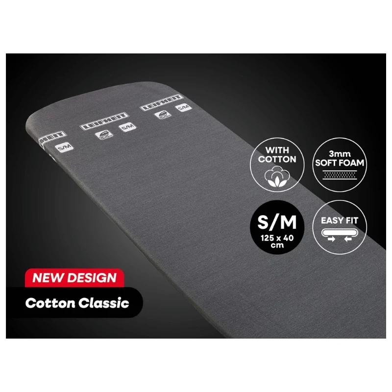 LEIFHEIT Bügelbrettbezug Cotton Comfort S/M 125x40cm