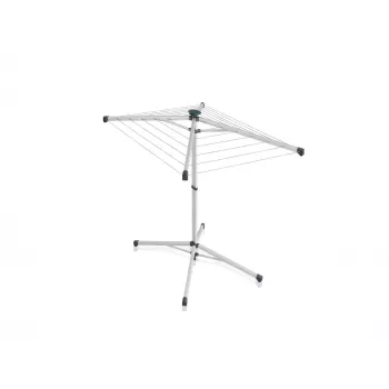 LEIFHEIT LinoPop-Up 140 Wäschespinne, 14 m Trockenlänge, Aluminiumrahmen, Grau/Blau