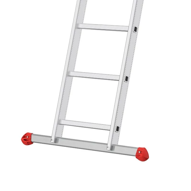 Hailo ProfiStep duo 7218-007 Aluminium-Stehleiter, 2x25 Sprossen, max. Arbeitshöhe 9,5 m, Silber