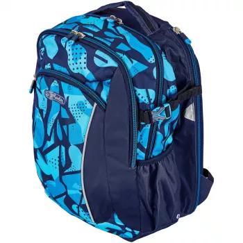 Herlitz Ultimate Schulrucksack 24L 50043057, Camo Blue