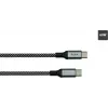 GoodConnections Magnetisches USB 2.0 Spiralkabel 60W USB-C zu USB-C, Schwarz/Weiß, 1m 2060-MT010SW