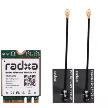 Radxa Wireless Module A8, M.2 Wi-Fi 6 und Bluetooth 5.2 (RA007-A8)