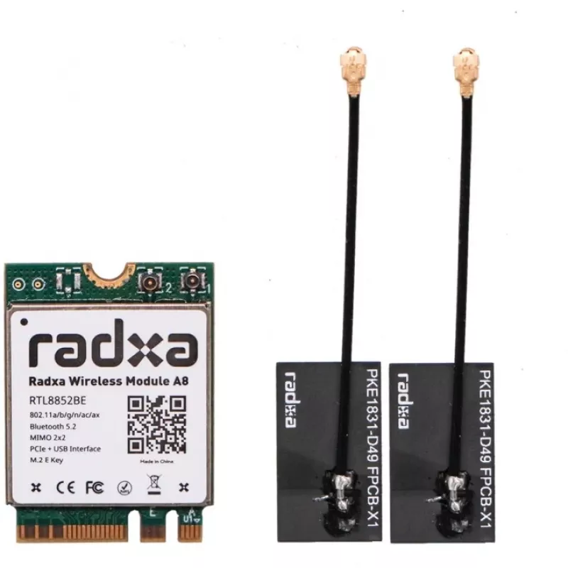 Radxa Wireless Module A8, M.2 Wi-Fi 6 und Bluetooth 5.2 (RA007-A8)