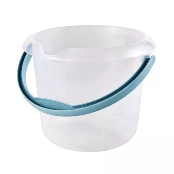 Keeeper Mika Eimer mit Ausguss, 5 L, Ø24x20 cm, Transparent