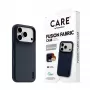 CARE by PanzerGlass Fusion Fabric Hülle Blau mit MagSafe für iPhone 17 Pro
