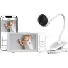 Chillax DM688 Video-Babyphone mit 2,8 inch Farbdisplay, 2,4 GHz FHSS, 300 m Reichweite, Gegensprechfunktion, Temperatursensor, Schlaflieder, Weiß