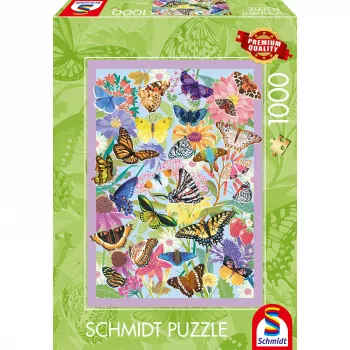 Schmidt Spiele Schmetterlingstreiben 1000-Teile Puzzle
