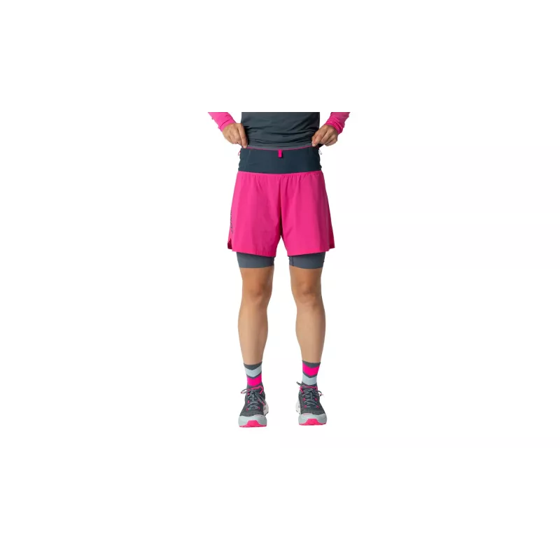 Salewa Damen Dynafit Ultra 2/1 Laufshorts Pink Glo XS