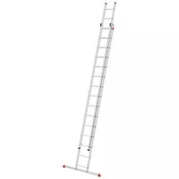 HAILO S80 ProfiStep duo Kombinationsleiter, Aluminium, 2x15 Sprossen, max. Belastung 150 kg