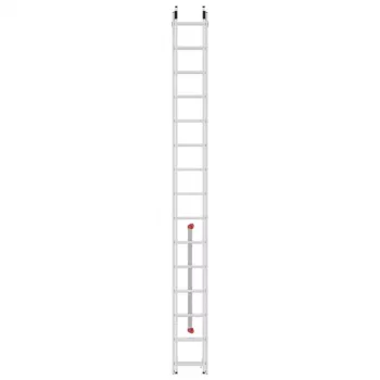 HAILO S80 ProfiStep duo Kombinationsleiter, Aluminium, 2x15 Sprossen, max. Belastung 150 kg