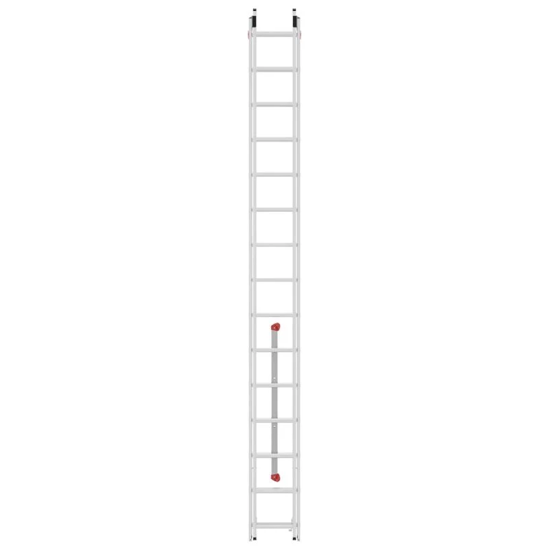 HAILO S80 ProfiStep duo Kombinationsleiter, Aluminium, 2x15 Sprossen, max. Belastung 150 kg