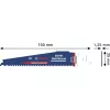 Bosch EXPERT Multi Material Säbelsägeblatt 2608902332 S959XHM, Carbide, 150 mm, 6 TPI