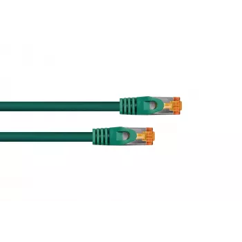 KABELMEISTER Cat.7 S/FTP Patchkabel, RJ45, TPE halogenfrei, Grün, 0,25m