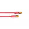 Kabelmeister Cat.7 S/FTP Patchkabel, TPE-Mantel, Magenta, 3m